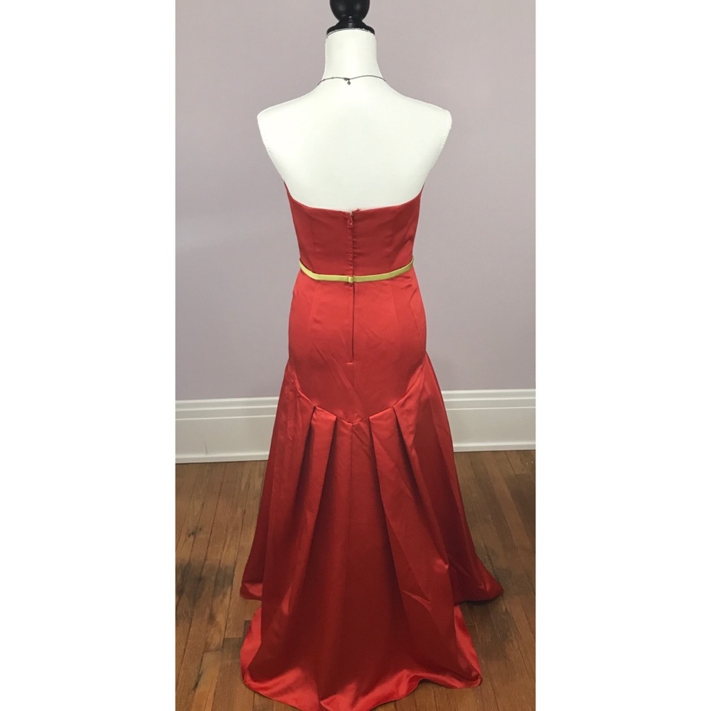 NWT ALFRED ANGELO Orange Prom Bridesmaid Dress - Picture 3 of 4
